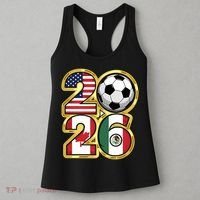  2026 USA Canada Mexico Soccer Cup Women's Tank Top thumb 3