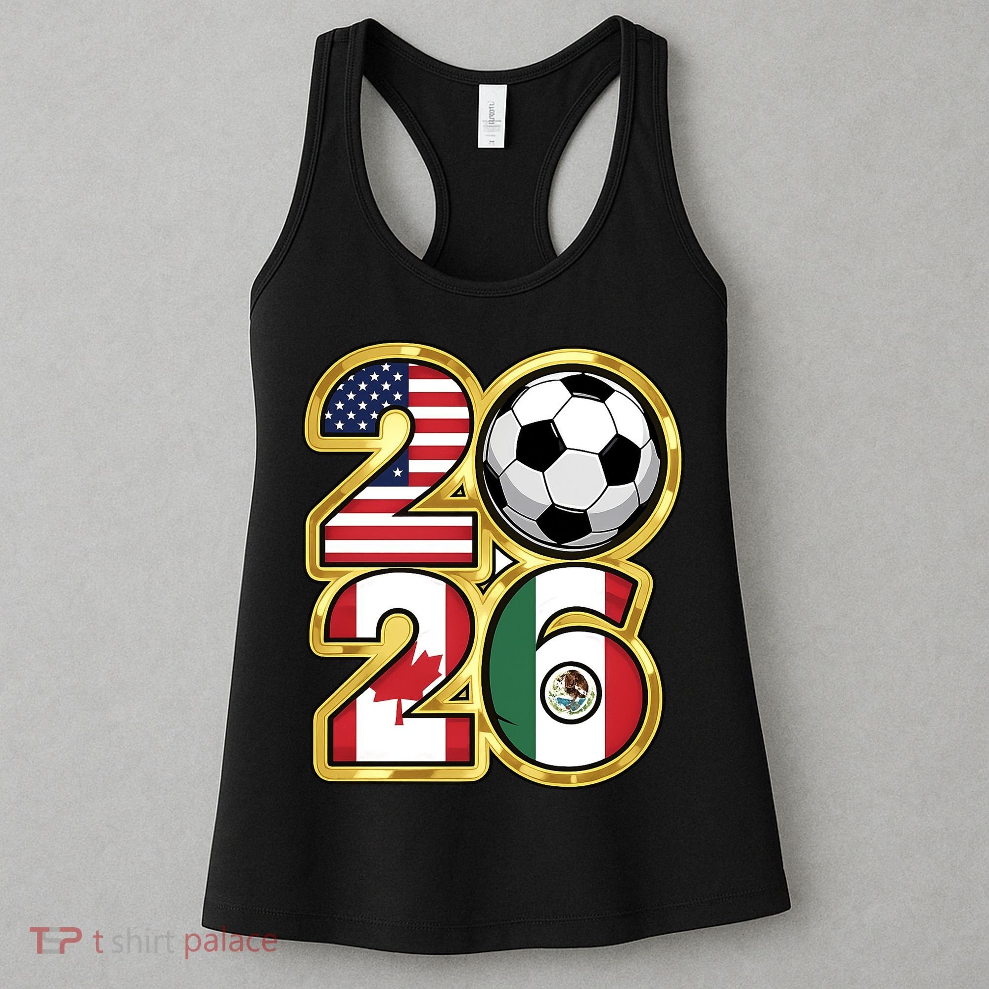  2026 USA Canada Mexico Soccer Cup Women's Tank Top