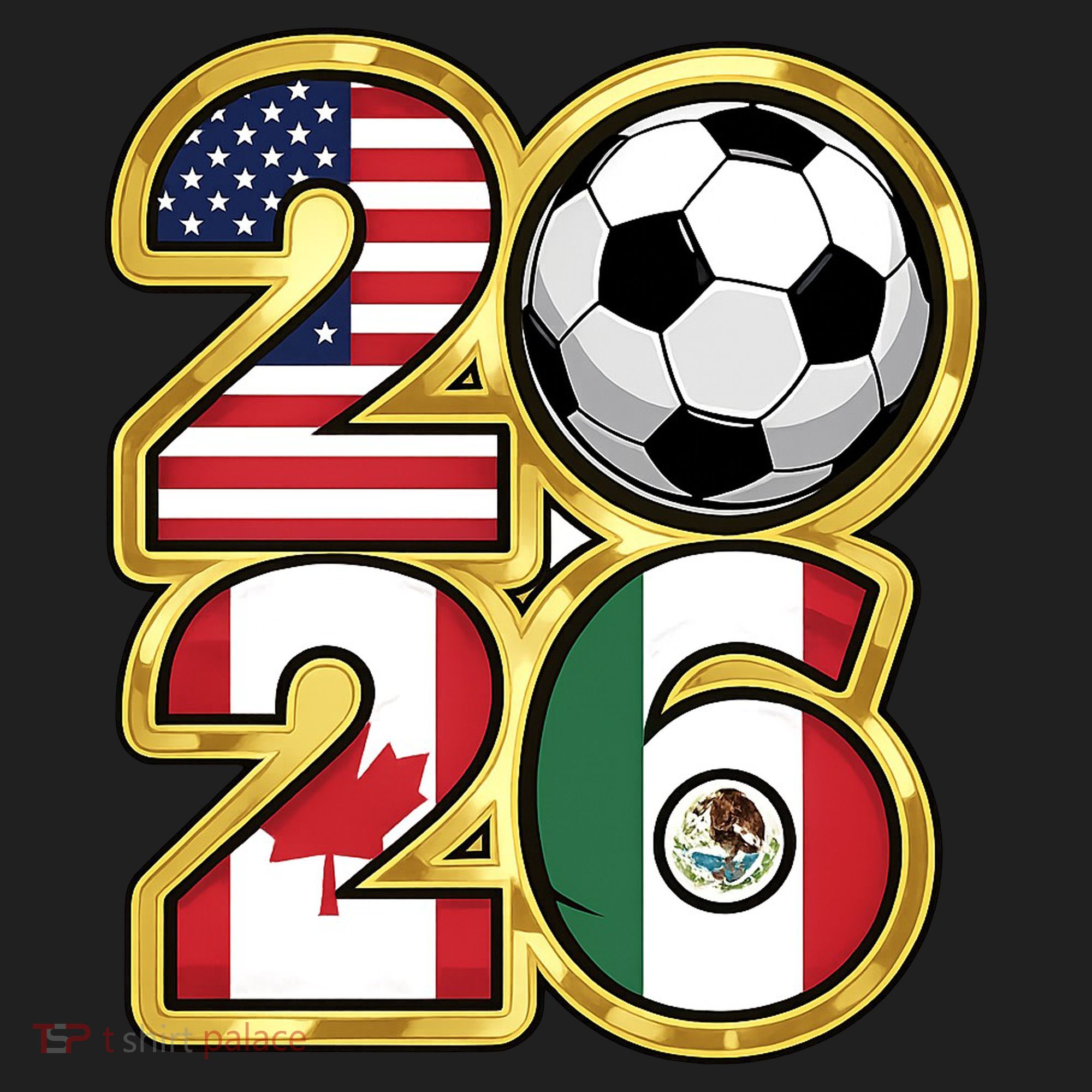  2026 USA Canada Mexico Soccer Cup Hat