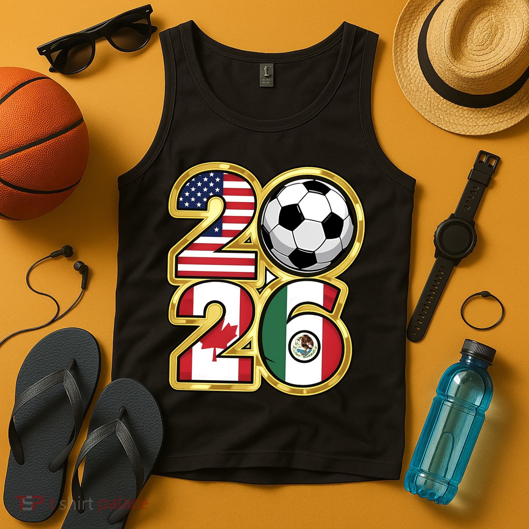  2026 USA Canada Mexico Soccer Cup Tank Top