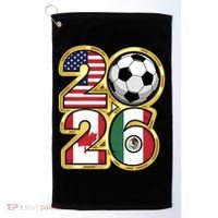  2026 USA Canada Mexico Soccer Cup Golf Towel thumb 0