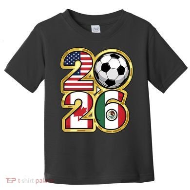  2026 USA Canada Mexico Soccer Cup Toddler T-Shirt