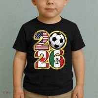  2026 USA Canada Mexico Soccer Cup Toddler T-Shirt thumb 2