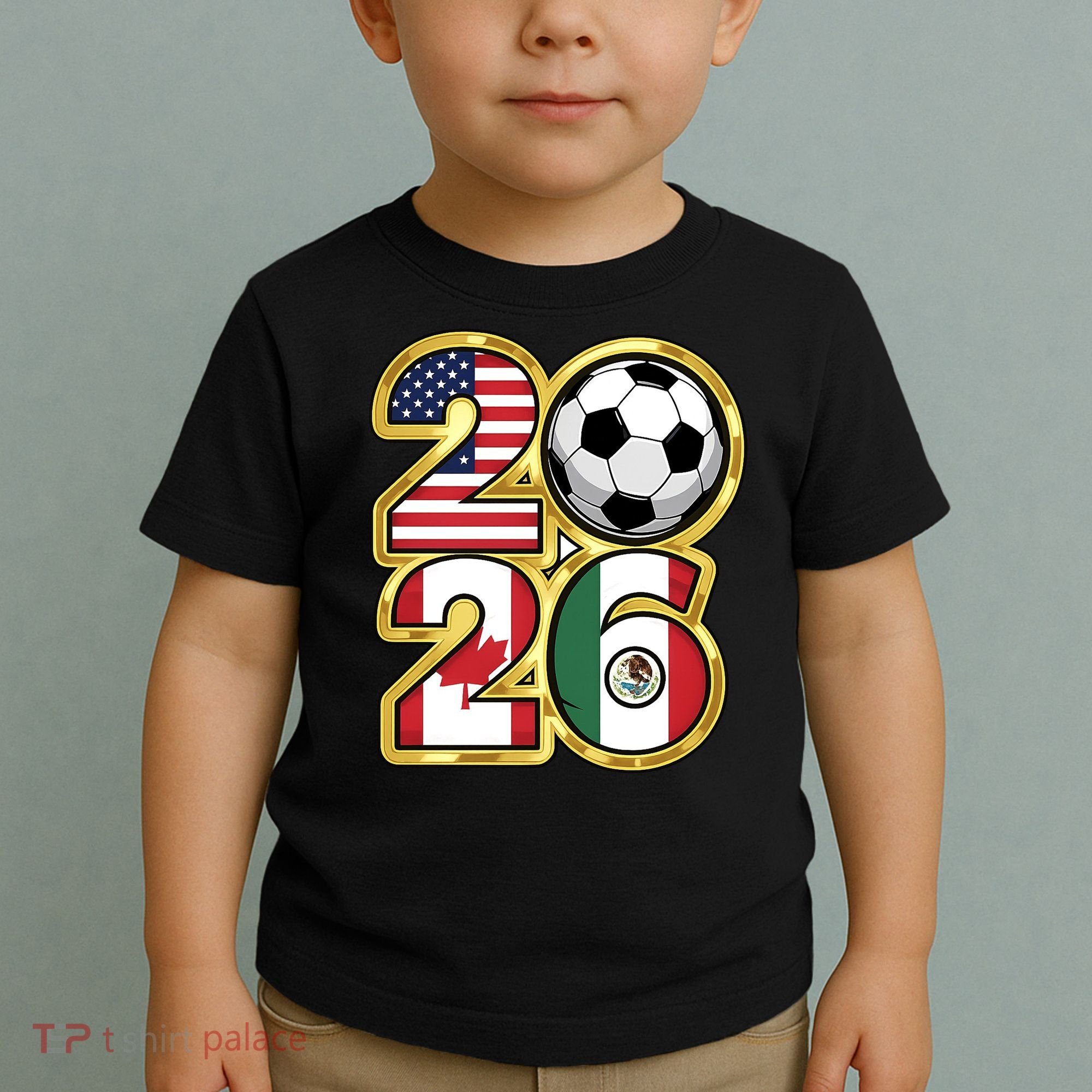  2026 USA Canada Mexico Soccer Cup Toddler T-Shirt