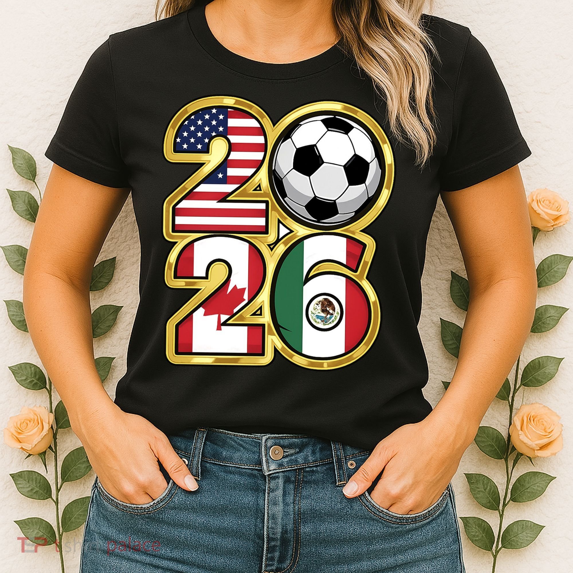  2026 USA Canada Mexico Soccer Cup Women's T-Shirt