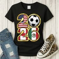  2026 USA Canada Mexico Soccer Cup Women's T-Shirt thumb 3