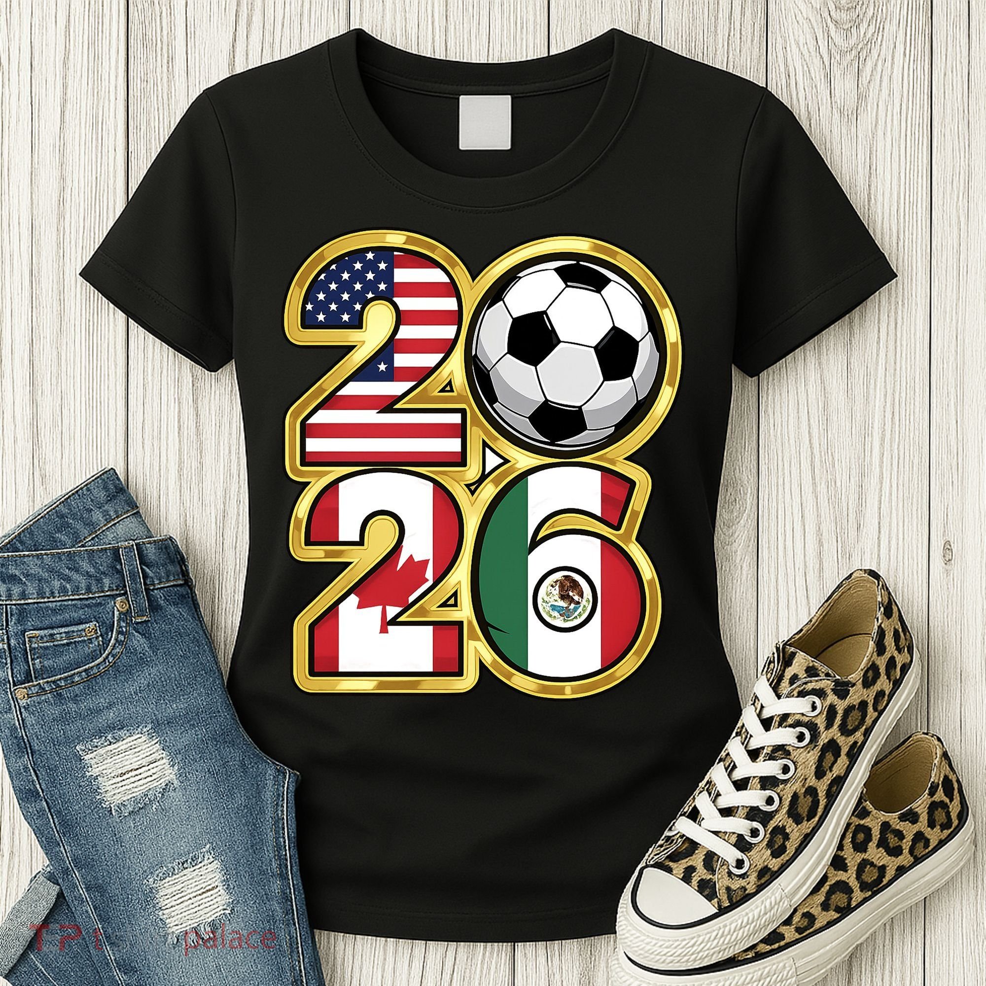  2026 USA Canada Mexico Soccer Cup Women's T-Shirt