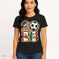  2026 USA Canada Mexico Soccer Cup Women's T-Shirt thumb 4