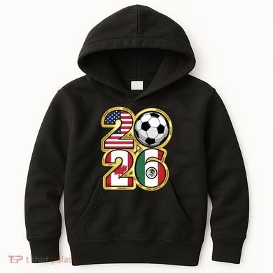  2026 USA Canada Mexico Soccer Cup Kids Hoodie