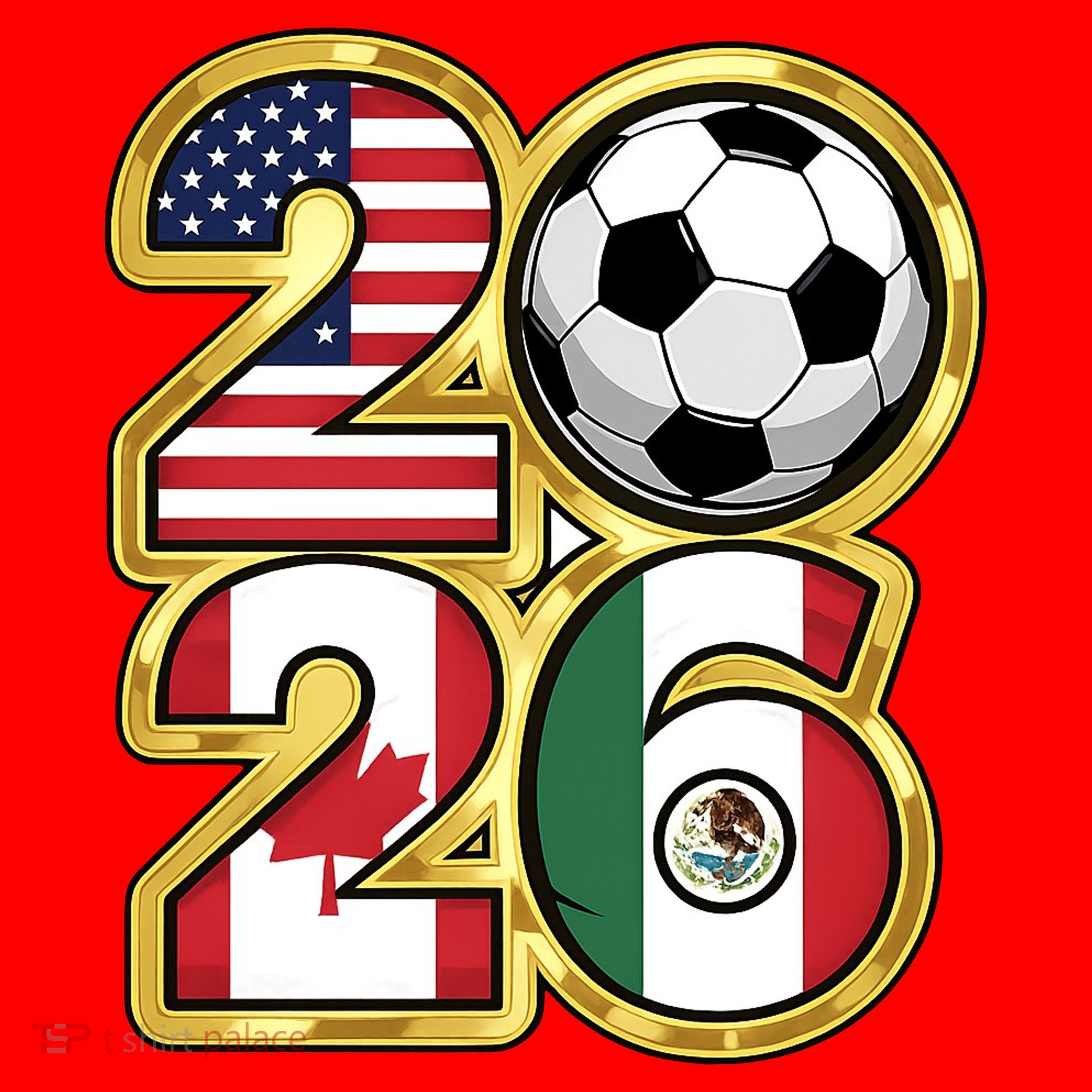  2026 USA Canada Mexico Soccer Cup Santa Hat