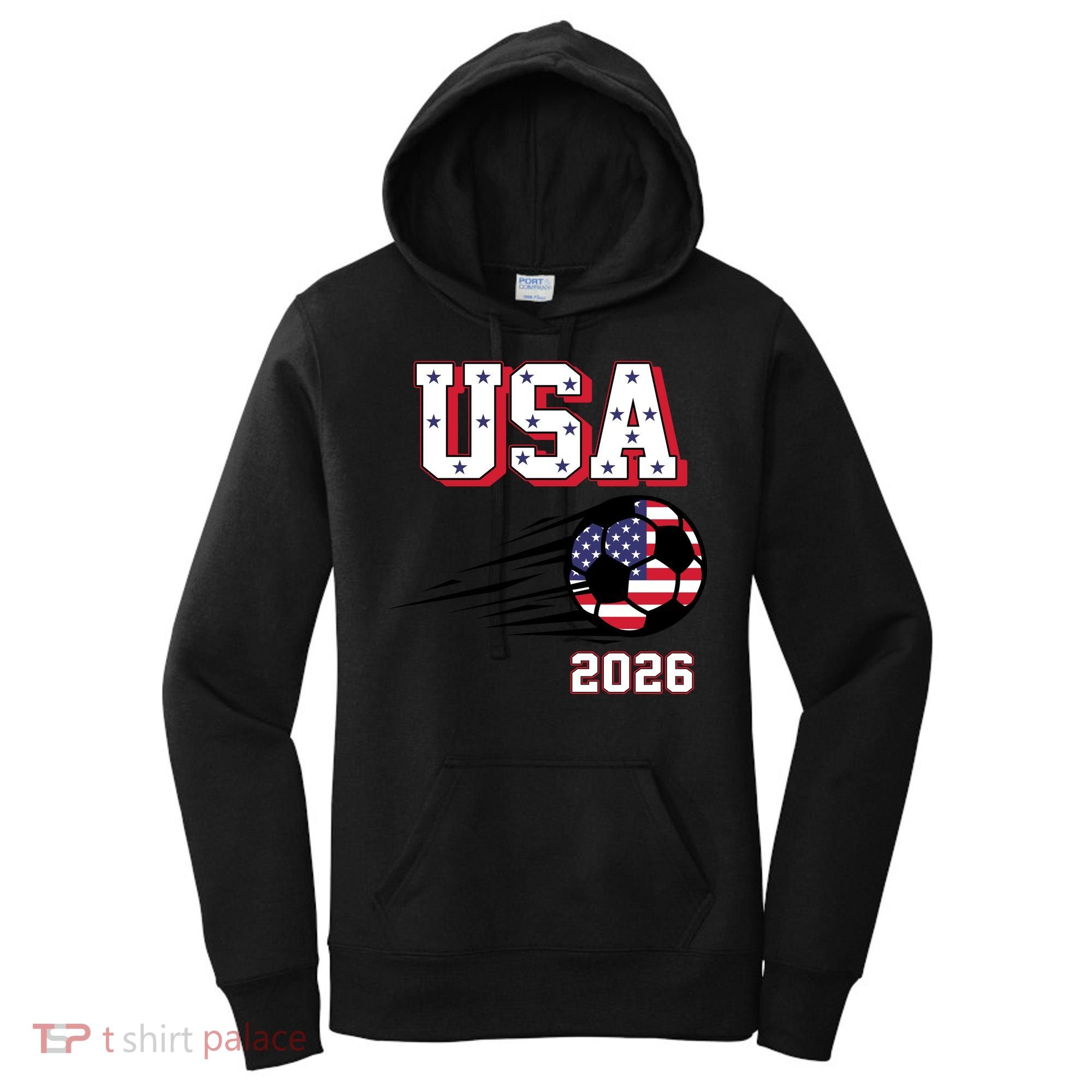 2026 USA North America Soccer Supporters Fans Women's Hoodie
