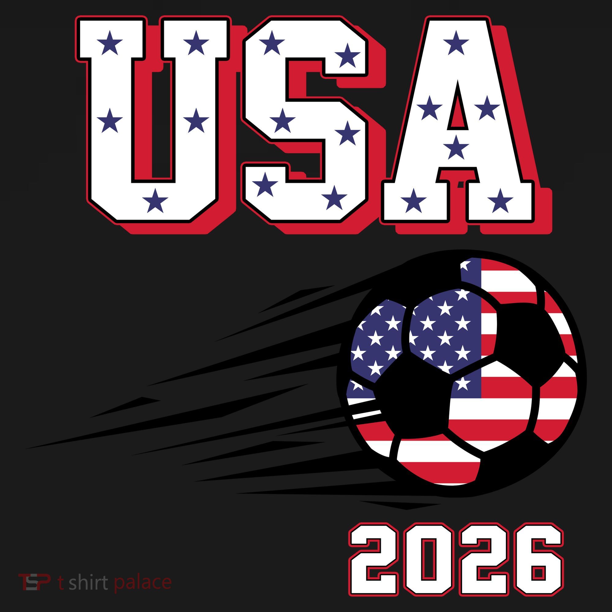 2026 USA North America Soccer Supporters Fans Ornament