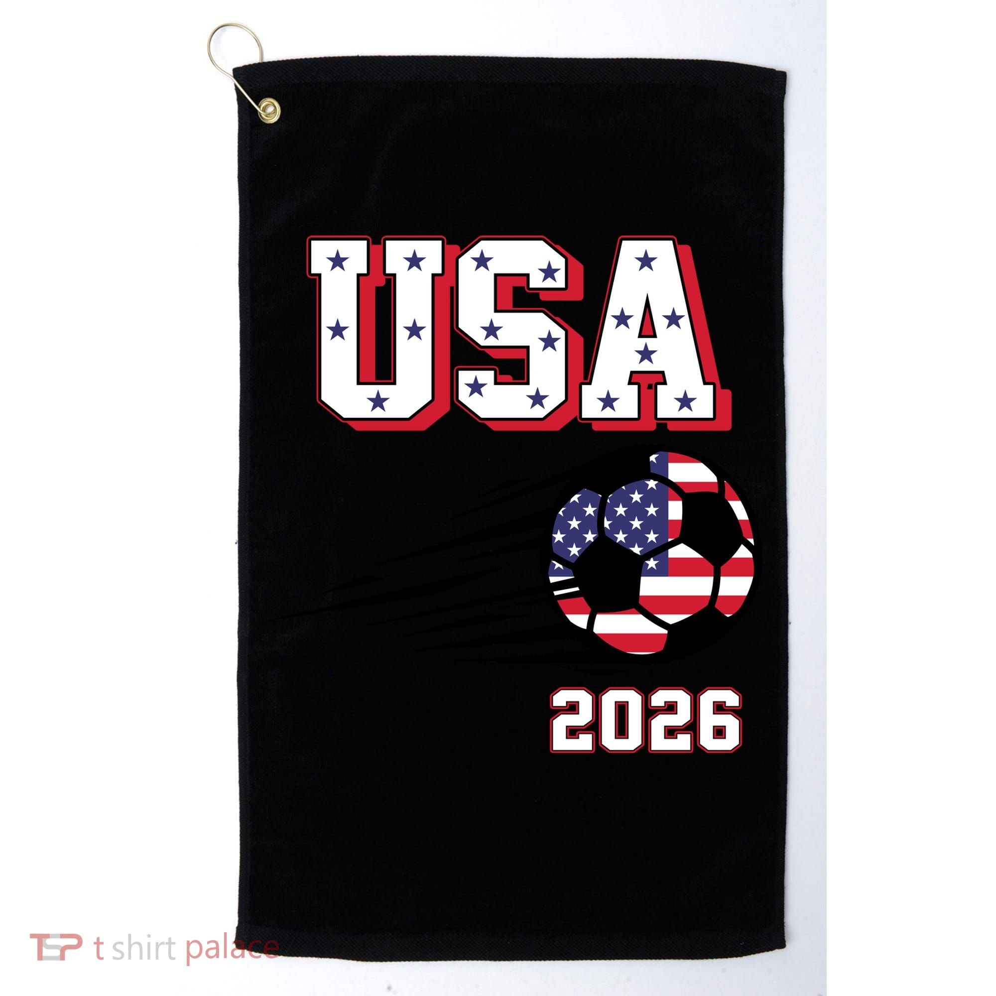 2026 USA North America Soccer Supporters Fans Golf Towel