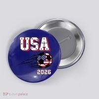 2026 USA North America Soccer Supporters Fans Button thumb 0