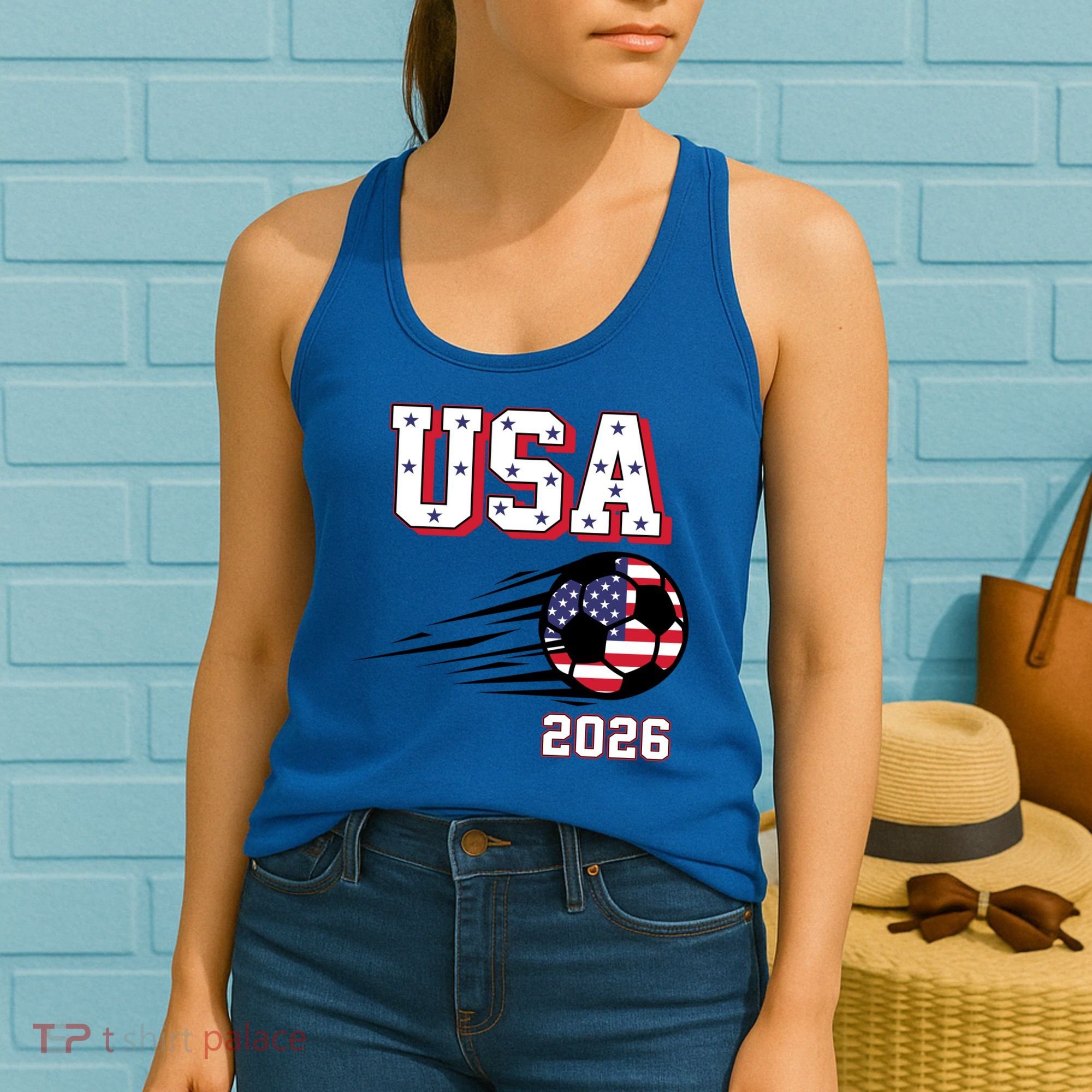 2026 USA North America Soccer Supporters Fans Women's Tank Top