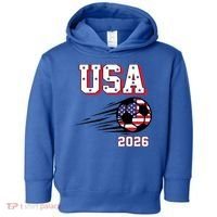 2026 USA North America Soccer Supporters Fans Toddler Hoodie thumb 0