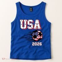 2026 USA North America Soccer Supporters Fans Tank Top thumb 2