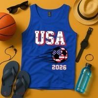 2026 USA North America Soccer Supporters Fans Tank Top thumb 4