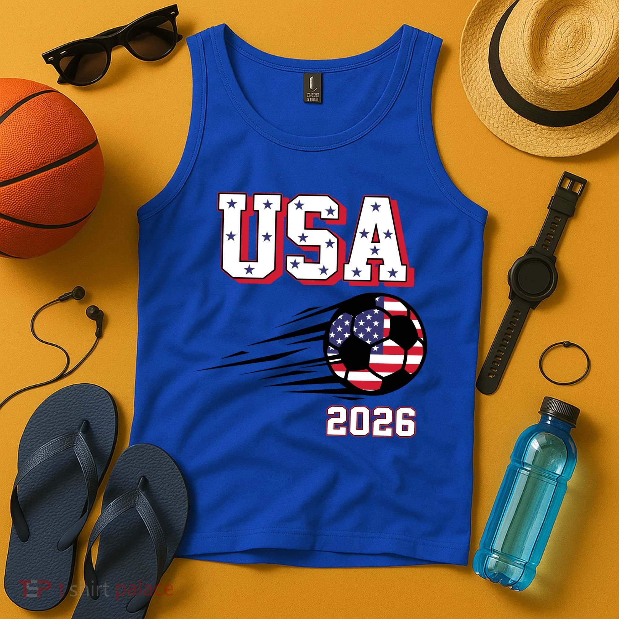 2026 USA North America Soccer Supporters Fans Tank Top