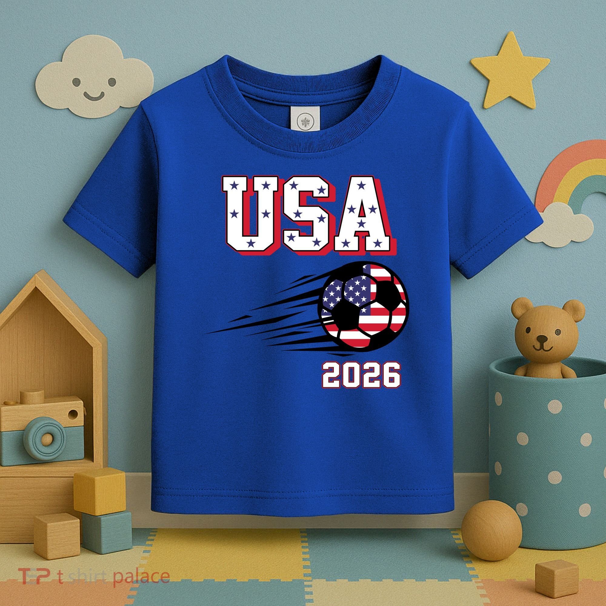 2026 USA North America Soccer Supporters Fans Toddler T-Shirt