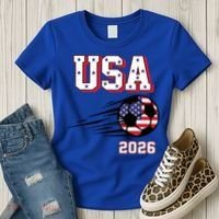 2026 USA North America Soccer Supporters Fans Women's T-Shirt thumb 3