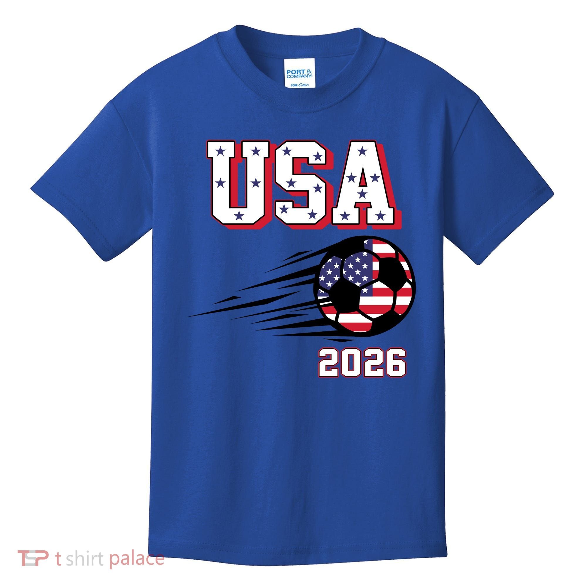 2026 USA North America Soccer Supporters Fans Kids T-Shirt