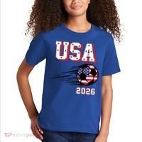 2026 USA North America Soccer Supporters Fans Kids T-Shirt thumb 2