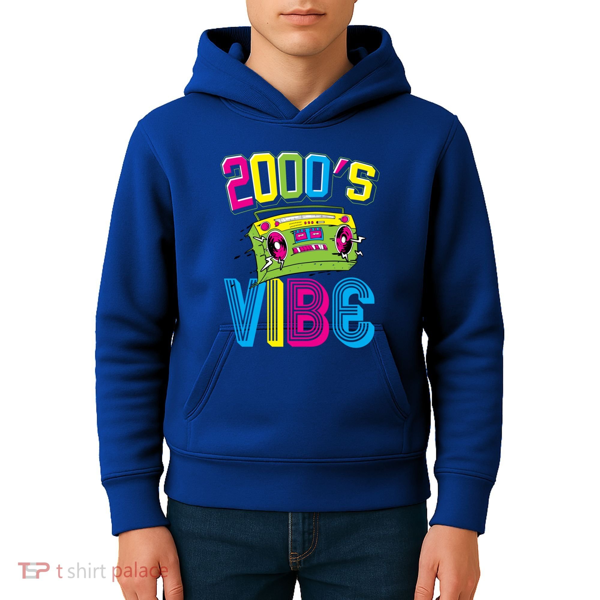 2000S Vibe Hip Hop Costume Early 2000s Party Nostalgia Gift Kids Hoodie
