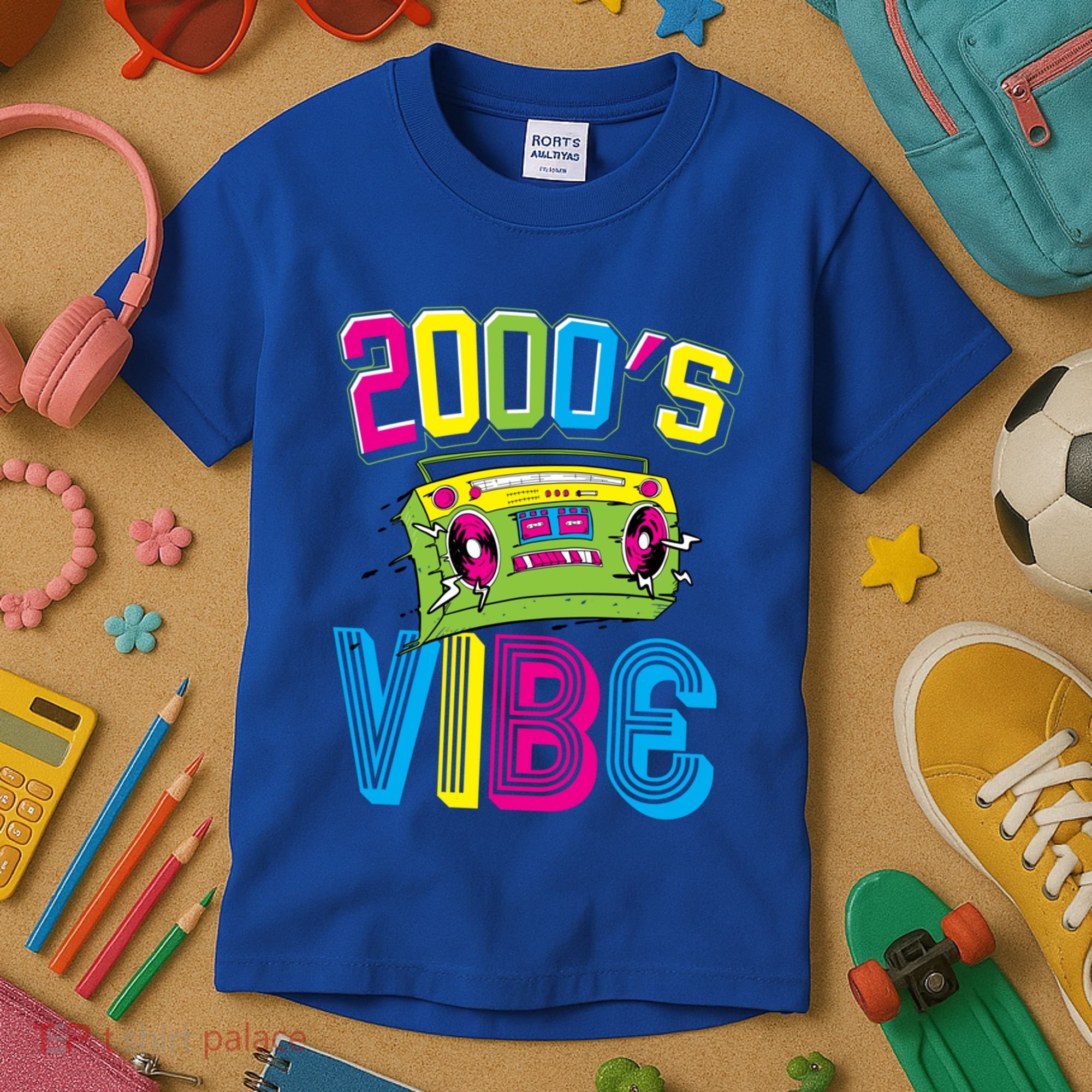2000S Vibe Hip Hop Costume Early 2000s Party Nostalgia Gift Kids T-Shirt