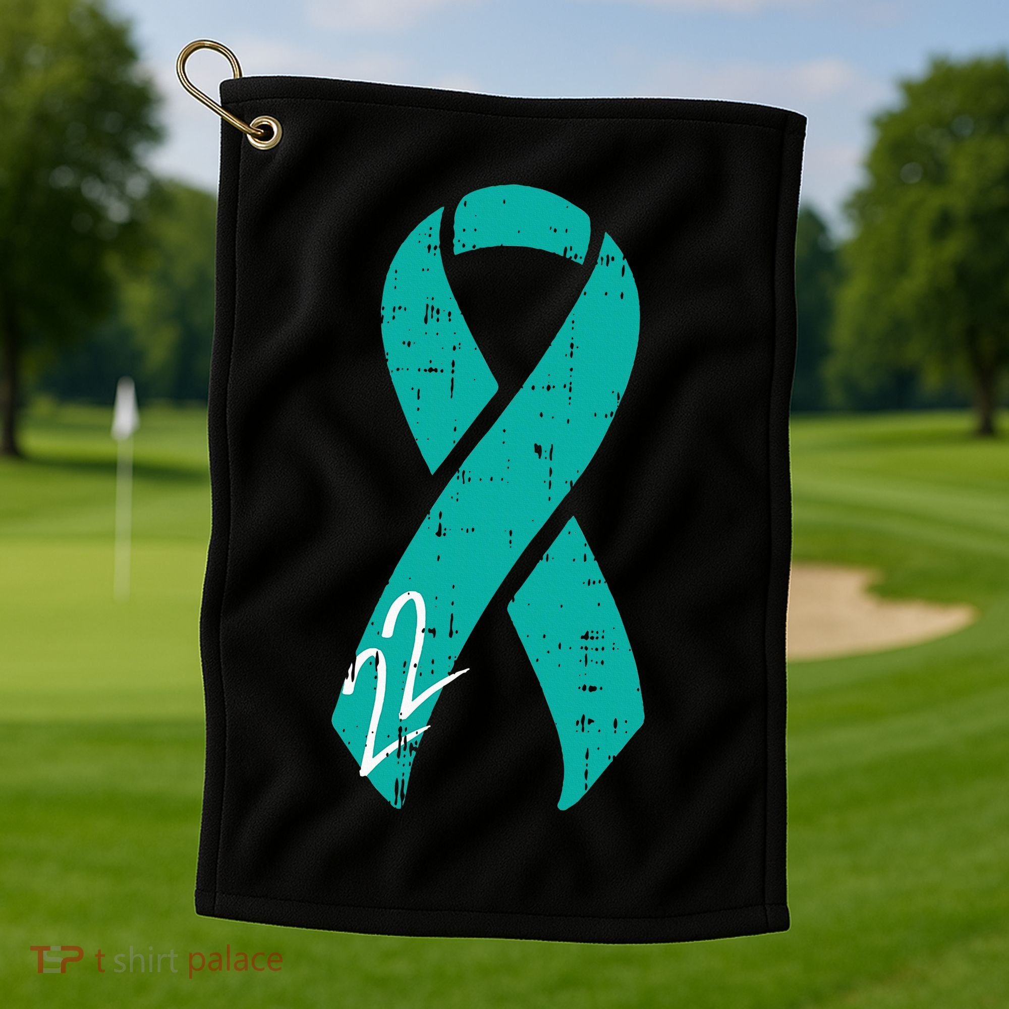 22 Veteran Suicide Prevention Ptsd Awareness Patriotic Gifts Golf Towel