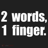 2 Words 1 Finger Funny Beanie thumb 2