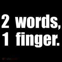 2 Words 1 Finger Funny Mousepad thumb 1