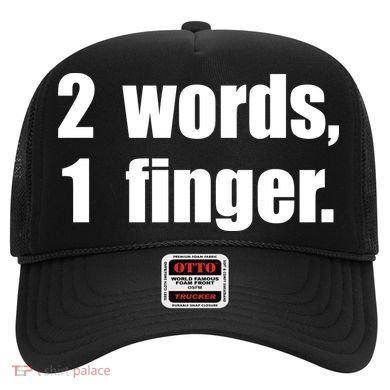 2 Words 1 Finger Funny Hat