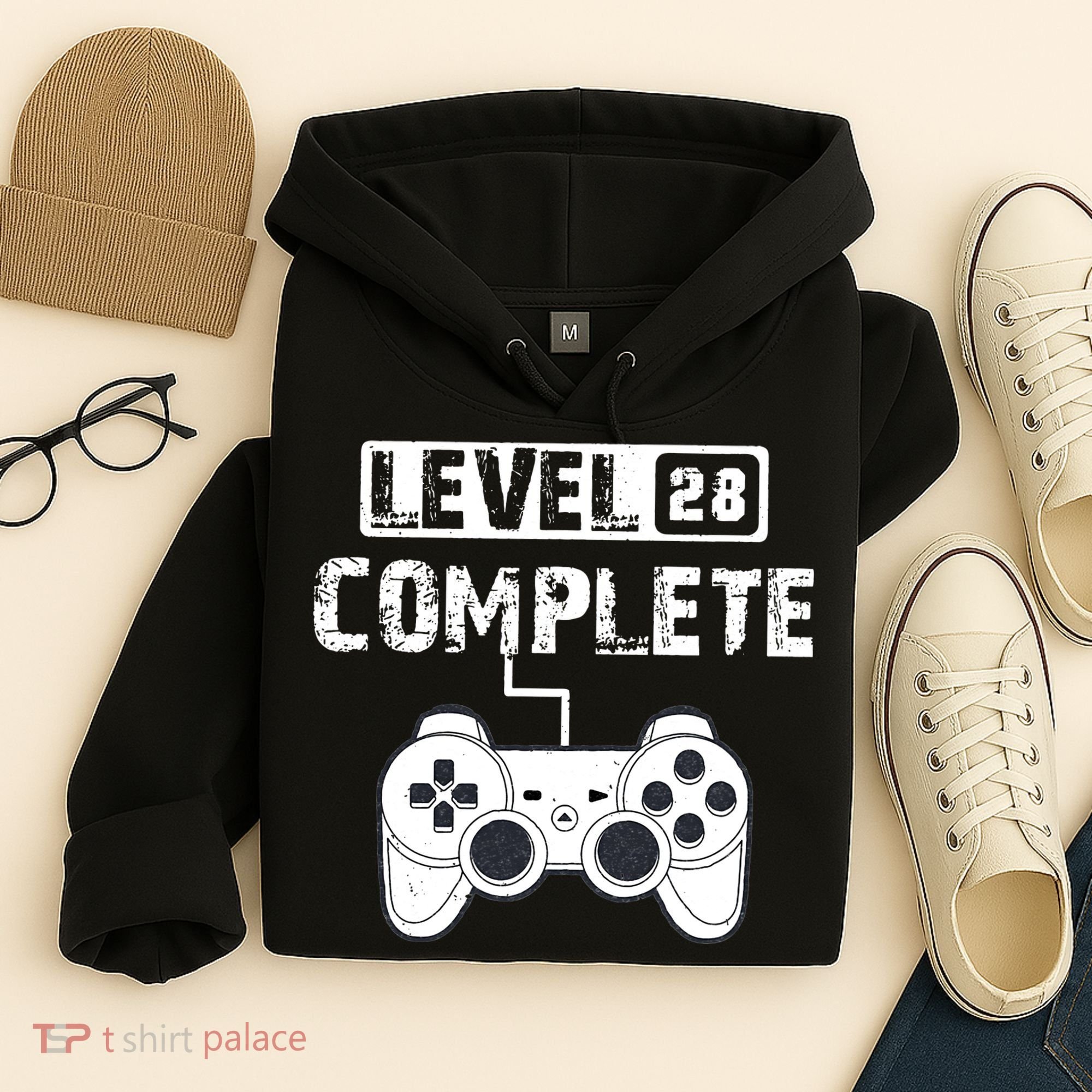 28th Wedding Anniversary Gift For Him or For Her Cotton Hoodie