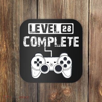 28th Wedding Anniversary Gift For Him or For Her Cotton Coaster