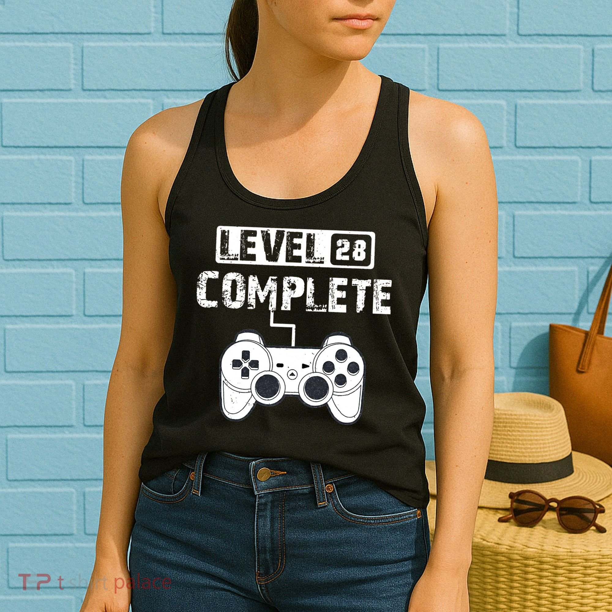 28th Wedding Anniversary Gift For Him or For Her Cotton Women's Tank Top