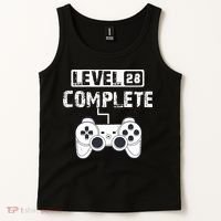 28th Wedding Anniversary Gift For Him or For Her Cotton Tank Top thumb 2