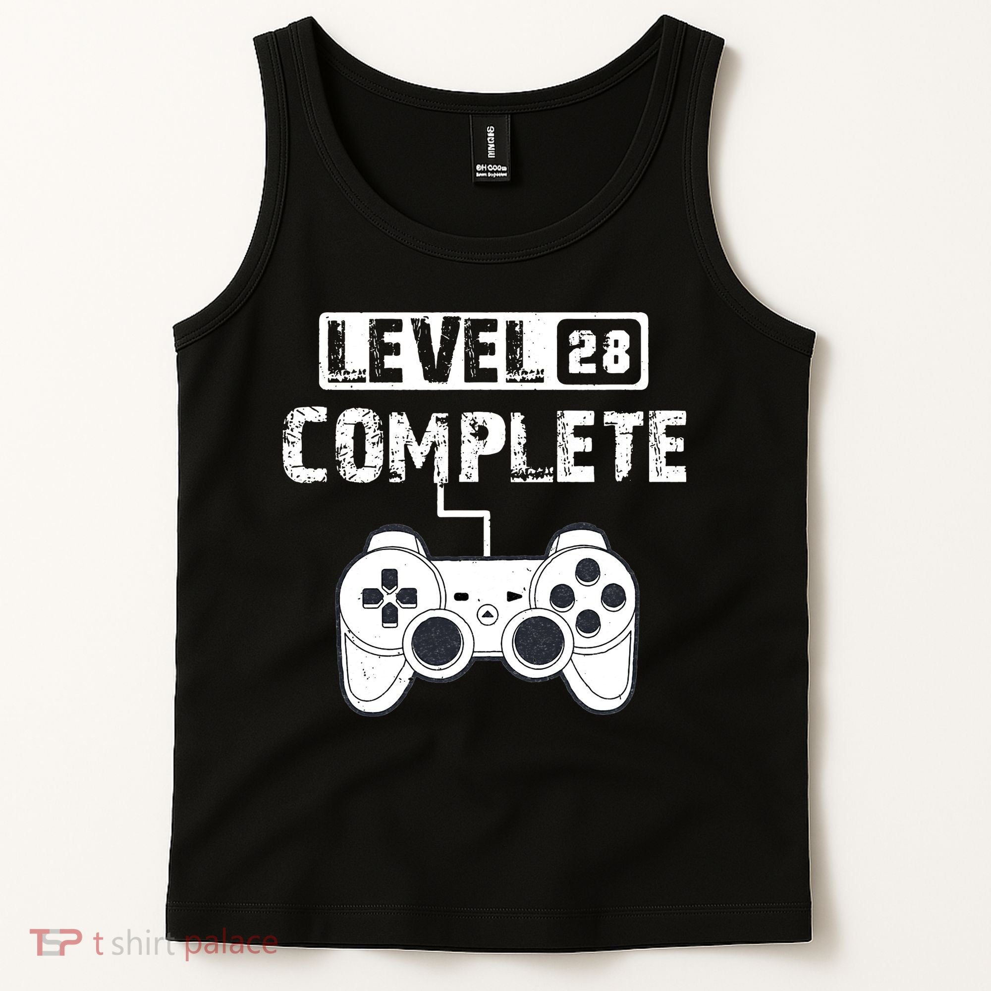 28th Wedding Anniversary Gift For Him or For Her Cotton Tank Top