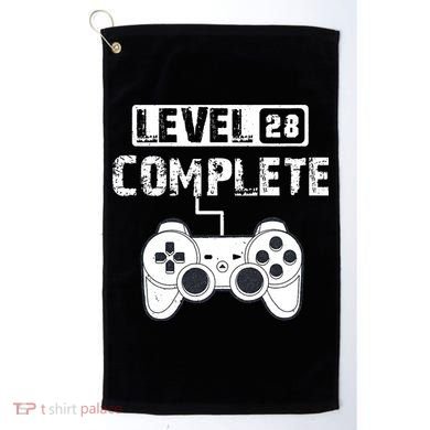 28th Wedding Anniversary Gift For Him or For Her Cotton Golf Towel
