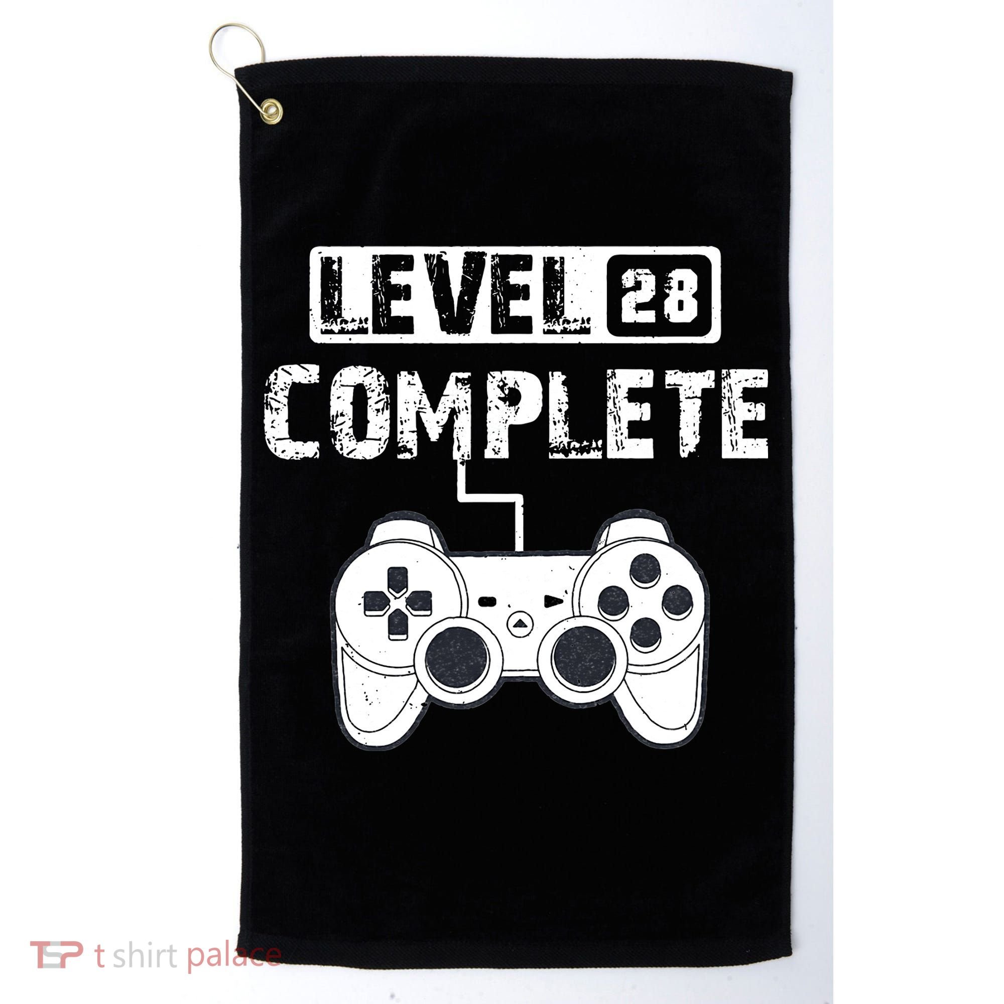 28th Wedding Anniversary Gift For Him or For Her Cotton Golf Towel