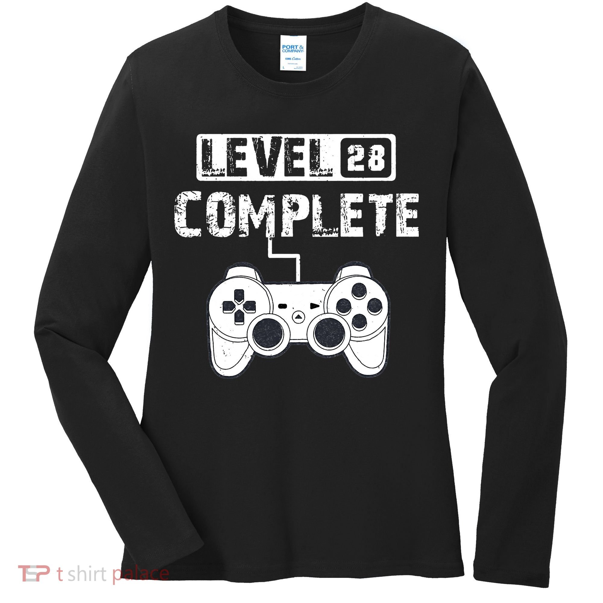 28th Wedding Anniversary Gift For Him or For Her Cotton Women's Long Sleeve Shirt