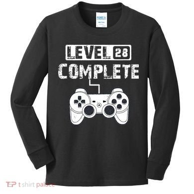28th Wedding Anniversary Gift For Him or For Her Cotton Kids Long Sleeve Shirt