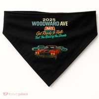 2025 Woodward Ave M1 Get Ready To Roll  USA-Made Doggie Bandana thumb 0