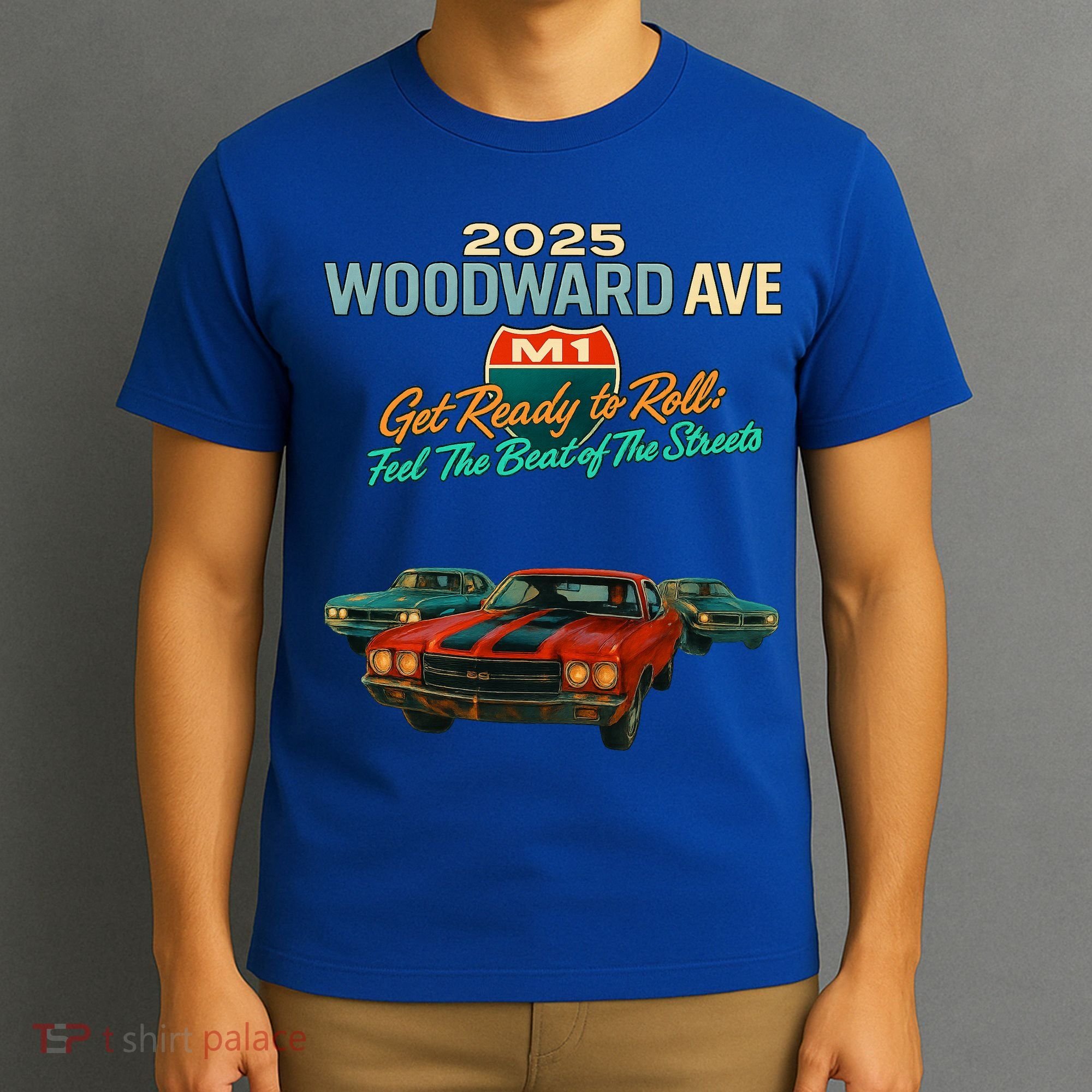 2025 Woodward Ave M1 Get Ready To Roll  T-Shirt