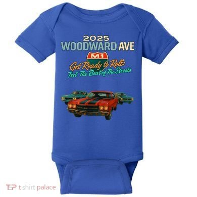 2025 Woodward Ave M1 Get Ready To Roll  Baby Bodysuit
