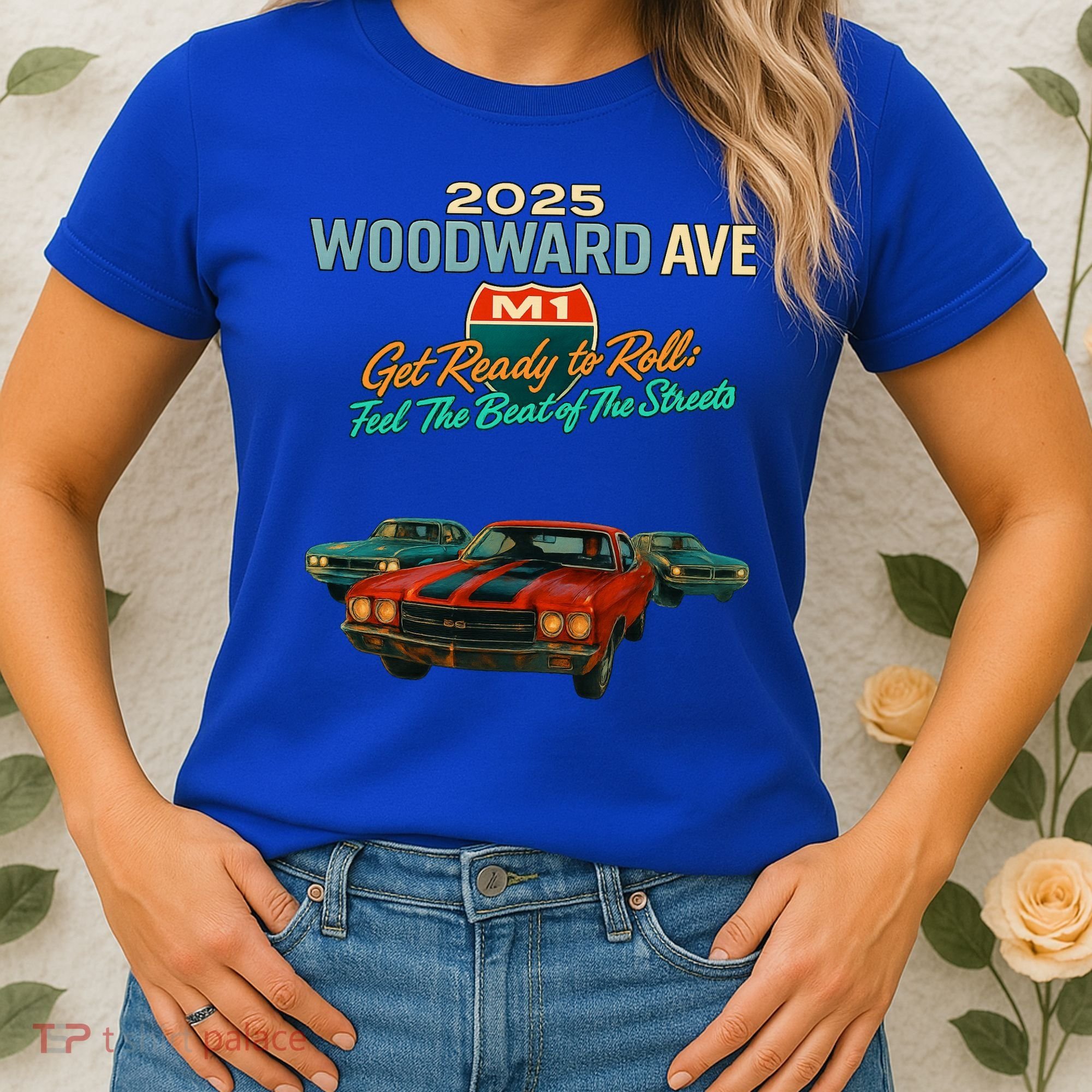 2025 Woodward Ave M1 Get Ready To Roll  Women's T-Shirt