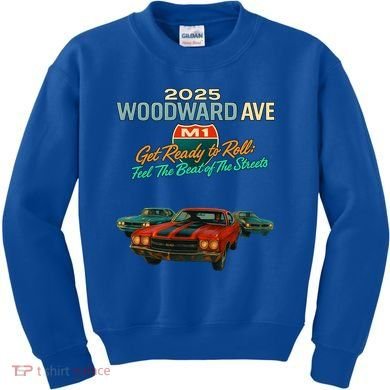 2025 Woodward Ave M1 Get Ready To Roll  Kids Sweatshirt