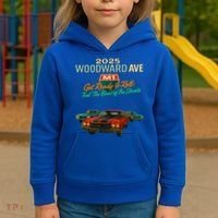 2025 Woodward Ave M1 Get Ready To Roll  Kids Hoodie thumb 3