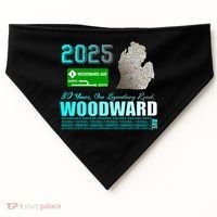 2025 Woodward Ave 30 Years One Legendary Road Map USA-Made Doggie Bandana thumb 0