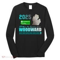 2025 Woodward Ave 30 Years One Legendary Road Map Long Sleeve Shirt thumb 0